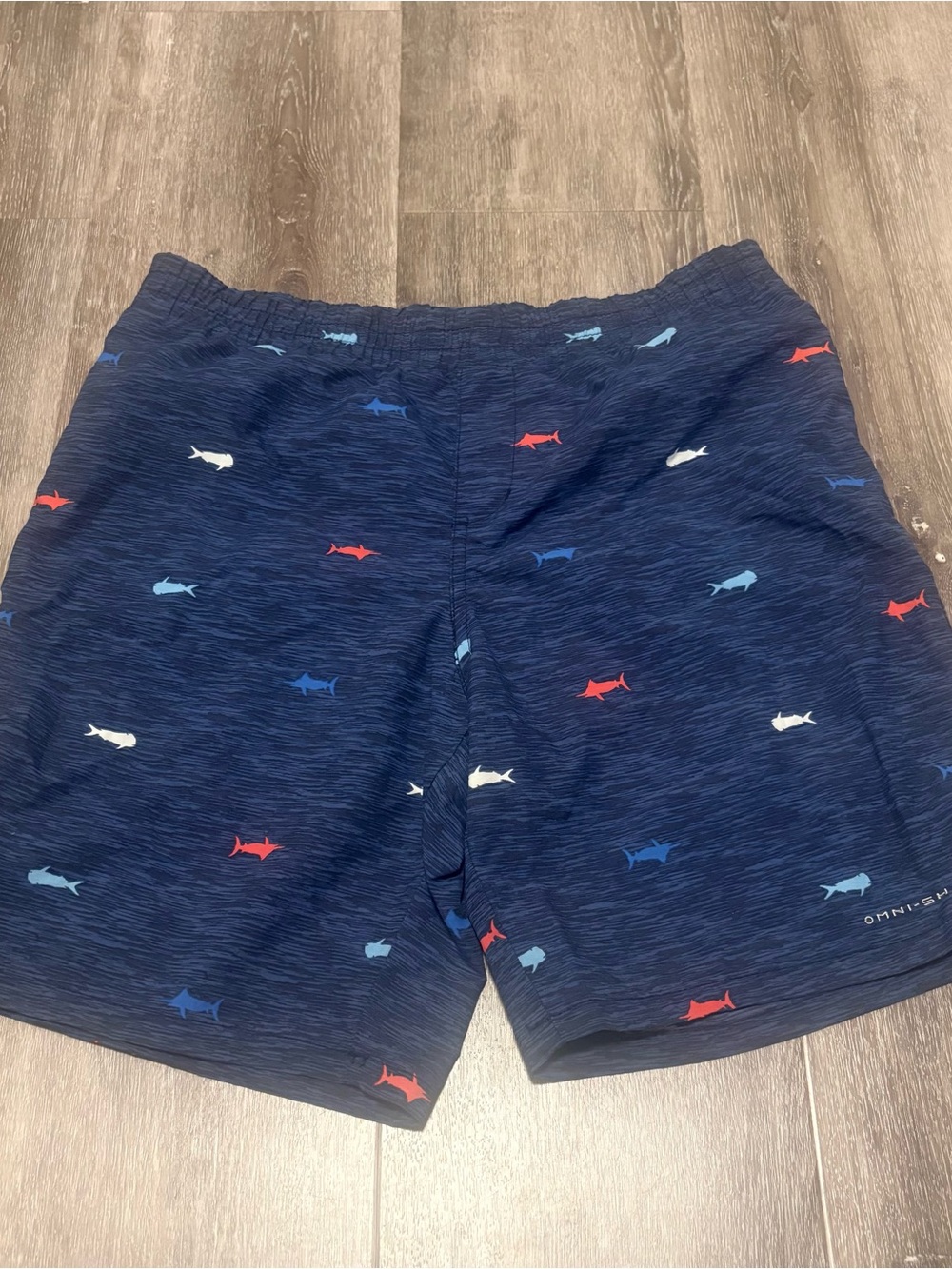 Columbia Youth Size L 14/16 Swim Trunks Shorts PFG Omni Shade Lined UPF 50 NWT